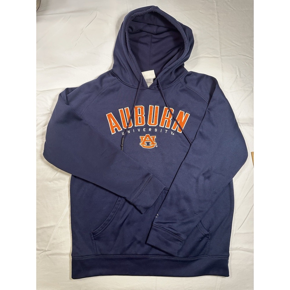 Champion‎ Auburn Hoodie Mens Medium Navy Blue Tigers Sweatshirt AU Logo